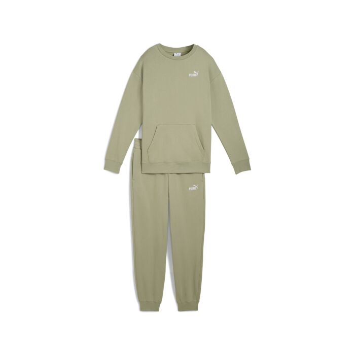 Damski Dres PUMA SWEAT SUIT RELAXED FL CL 68816082, kolor oliwkowy