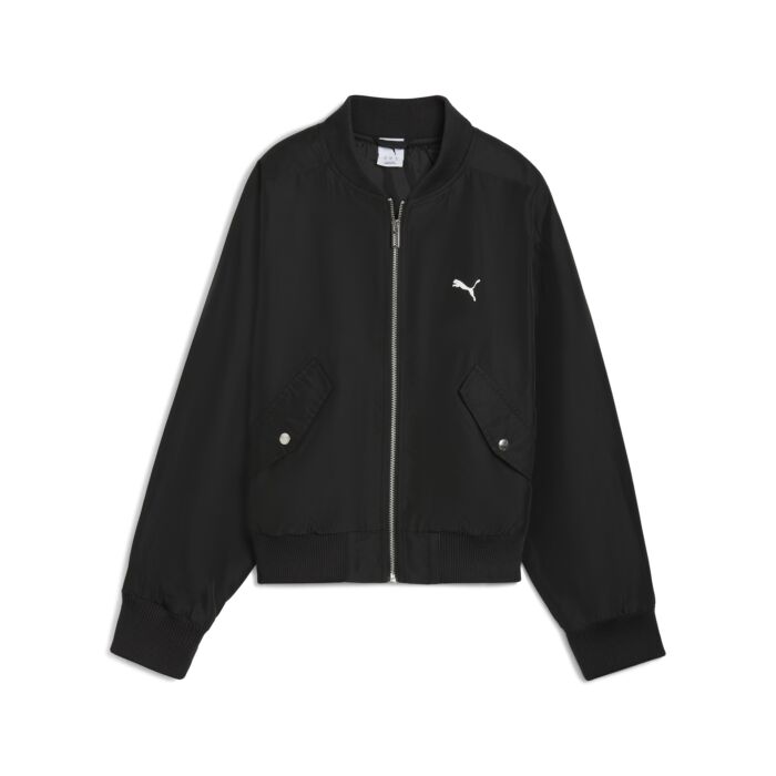 Damska Kurtka miejska PUMA T7 SATIN BOMBER JACKET 63216801, kolor czarny