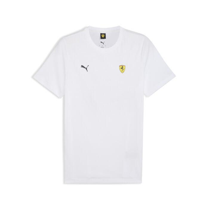Męska Koszulka z krótkim rękawem PUMA FERRARI SPORTSWEAR CAR GRAPHIC TEE 63278904, kolor biały