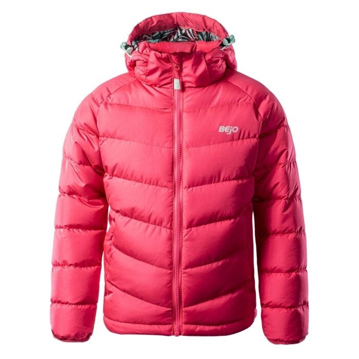 Dziecięca Kurtka zimowa pikowana BEJO SAFIN KDG 6091-PARAD PINK, kolor różowy