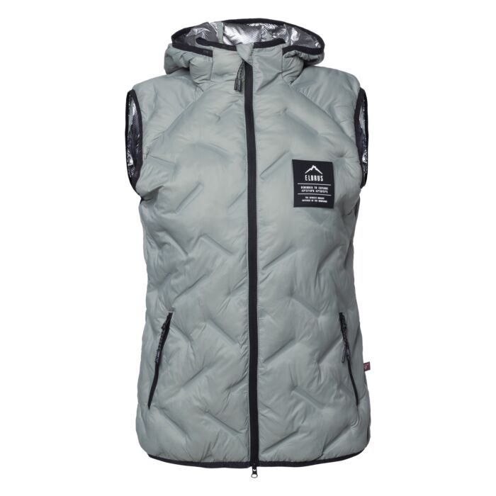 Damska Kamizelka pikowana ELBRUS HUEL VEST PRIMALOFT WO'S M000264765, kolor zielony