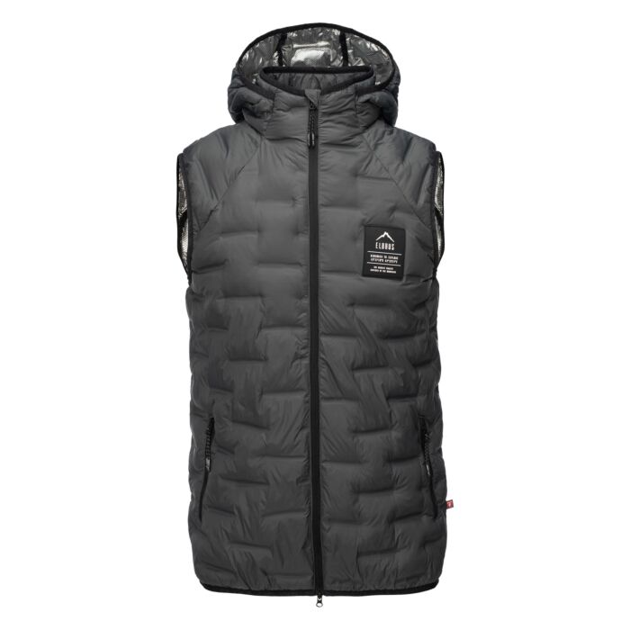 Męska Kamizelka pikowana ELBRUS HUEL VEST PRIMALOFT M000264766, kolor szary
