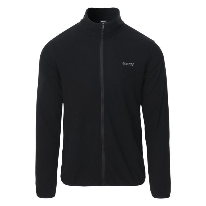 Męski Polar HI-TEC DAMIS II FULL ZIP M000260650, kolor czarny