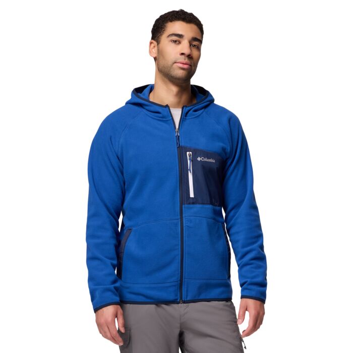Męski Polar COLUMBIA FAST TREK OVERLAY HOODED FULL ZIP 2135701433, kolor niebieski