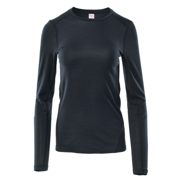 Damska Bluzka termoaktywna KARI TRAA LUCIE LONG SLEEVE 623253-BLACK, kolor czarny