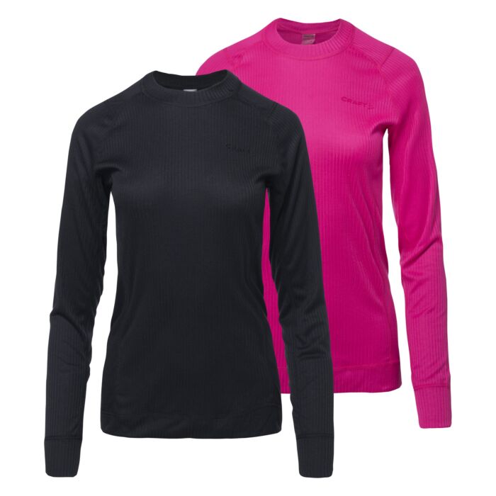 Damska Bluzka termoaktywna CRAFT CORE 2-PACK BASELAYER TOPS W 1911945-999738, kolor czarny
