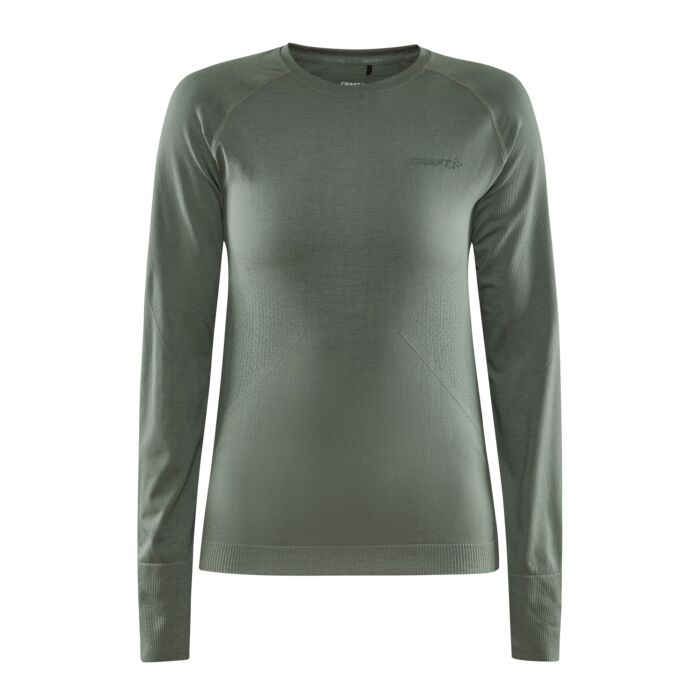 Damska Bluzka termoaktywna CRAFT CORE DRY ACTIVE COMFORT LS W 1911168-687000, kolor zielony