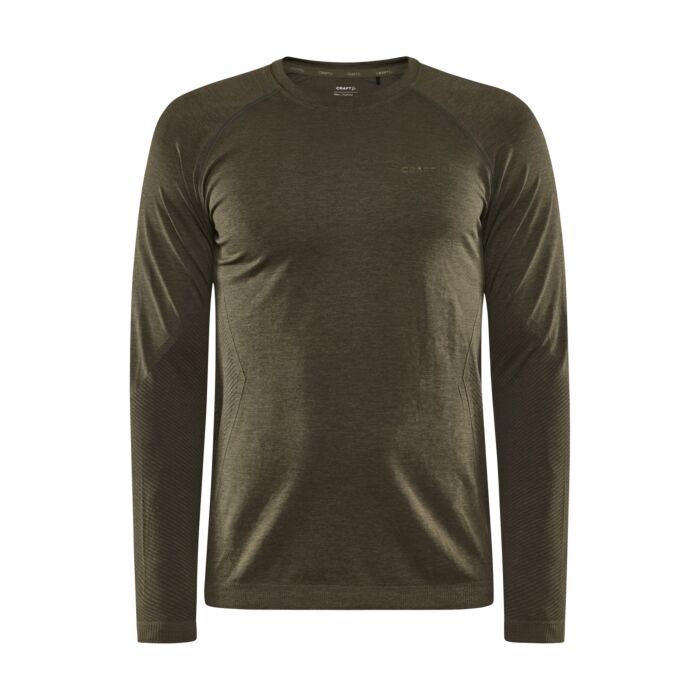 Męska Bluzka termoaktywna CRAFT CORE DRY ACTIVE COMFORT LS M 1911157-680000, kolor oliwkowy