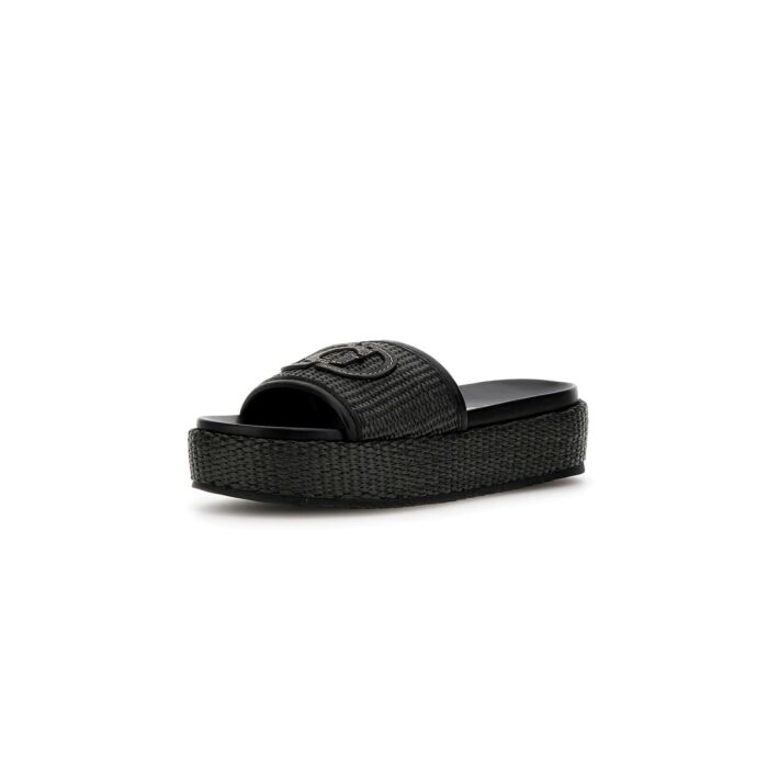 Damskie Klapki GUESS LONNEY FLJLNYFAB19-BLACK, kolor czarny