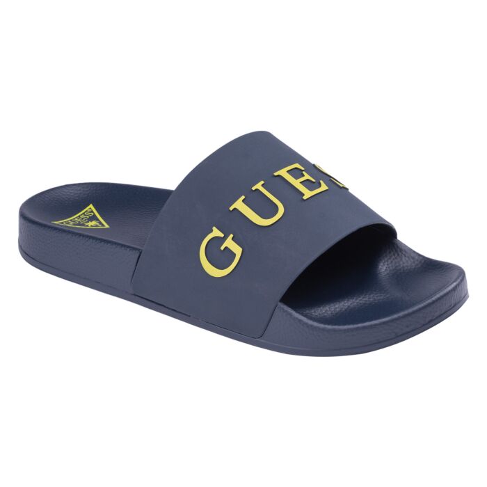 Męskie Klapki GUESS SLIDES F4GZ10BB00F-G7V2, kolor granatowy