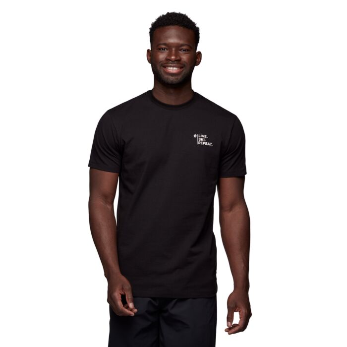 Męska Koszulka BLACK DIAMOND M SKI MOUNTAINEERING SS TEE AP730227-0002, kolor czarny