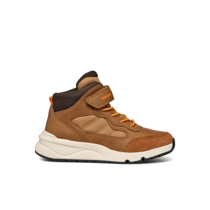 Dziecięce Sneakersy GEOX J ROONER BOY E J46H0E-0MEFU-C6001J, kolor brązowy