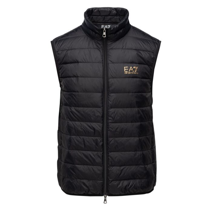 Męska Kamizelka pikowana EA7 EMPORIO ARMANI TRAIN CORE ID M DOWN LIGHT VEST 8NPQ06PNGPZ0208, kolor czarny