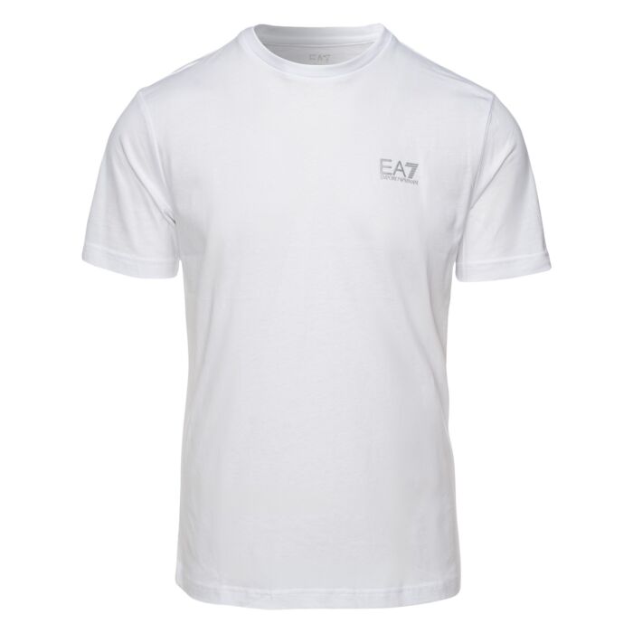 Męska Koszulka z krótkim rękawem EA7 EMPORIO ARMANI TRAIN CORE ID M TEE SS CO 8NPT25PJVPZ0100, kolor biały