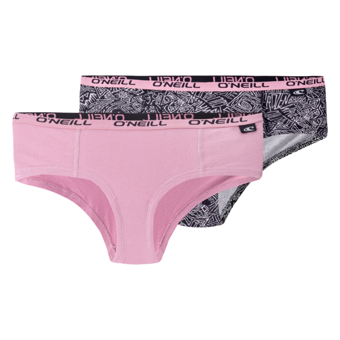 Damskie Majtki O'NEILL WOMEN HIPSTER FROZEN WAVE & PLAIN 2PK 801922-7000P, kolor wielokolorowy