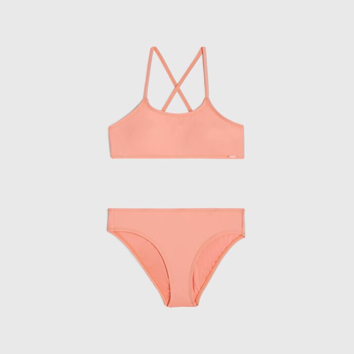 Dziecięcy Strój kąpielowy dwuczęściowy O'NEILL ESSENTIALS BRALETTE BIKINI SET 3800088-14034, kolor różowy