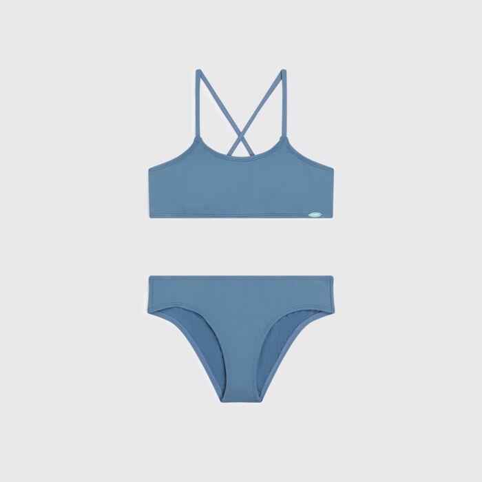 Dziecięcy Strój kąpielowy dwuczęściowy O'NEILL ESSENTIALS BRALETTE BIKINI SET 3800088-15064, kolor niebieski