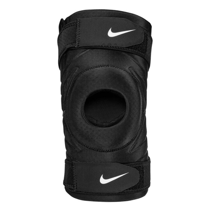  Ściągacz NIKE ACCESSORIES NIKE PRO OPEN KNEE STRAP SLEEVE N.100.0672.010, kolor czarny