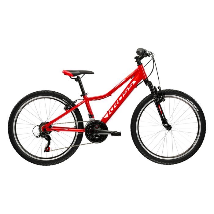 Dziecięcy Rower MTB KROSS BLACK EDITION JR U MSBEJR24X13U008635, kolor czerwony