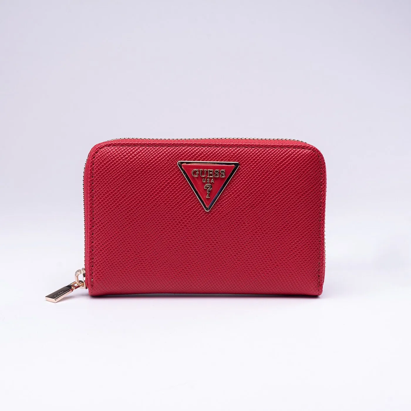 GUESS Giully Small Zip Around Wallet – Kleine Geldbörse In Rosewood